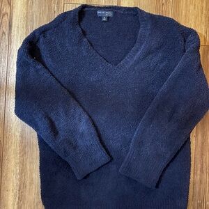 Barefoot Dreams Women's Navy V-Neck Sweater